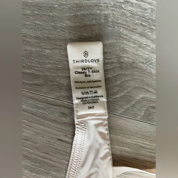 Thirdlove Women’s Classic T-Shirt Bra Taupe - Size 34D - Picture 6 of 6